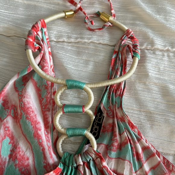 Swimwear size small aqua color silk 💯 - Picture 4 of 4